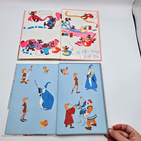 Disney Books Cinderella The Sword In The Stone Bambi Winnie The Pooh 1974 1975 - Picture 7 of 16
